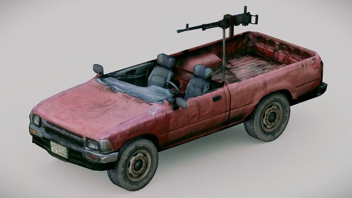 Pick-up Truck Improvised Fighting Vehicle – Modello 3D gratuito STL