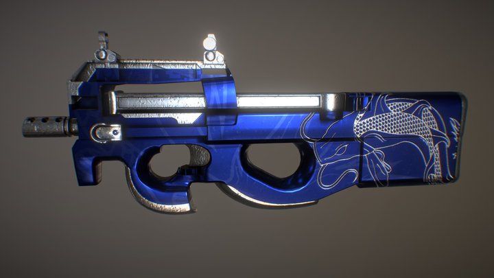 P90 | Koi 3D Model