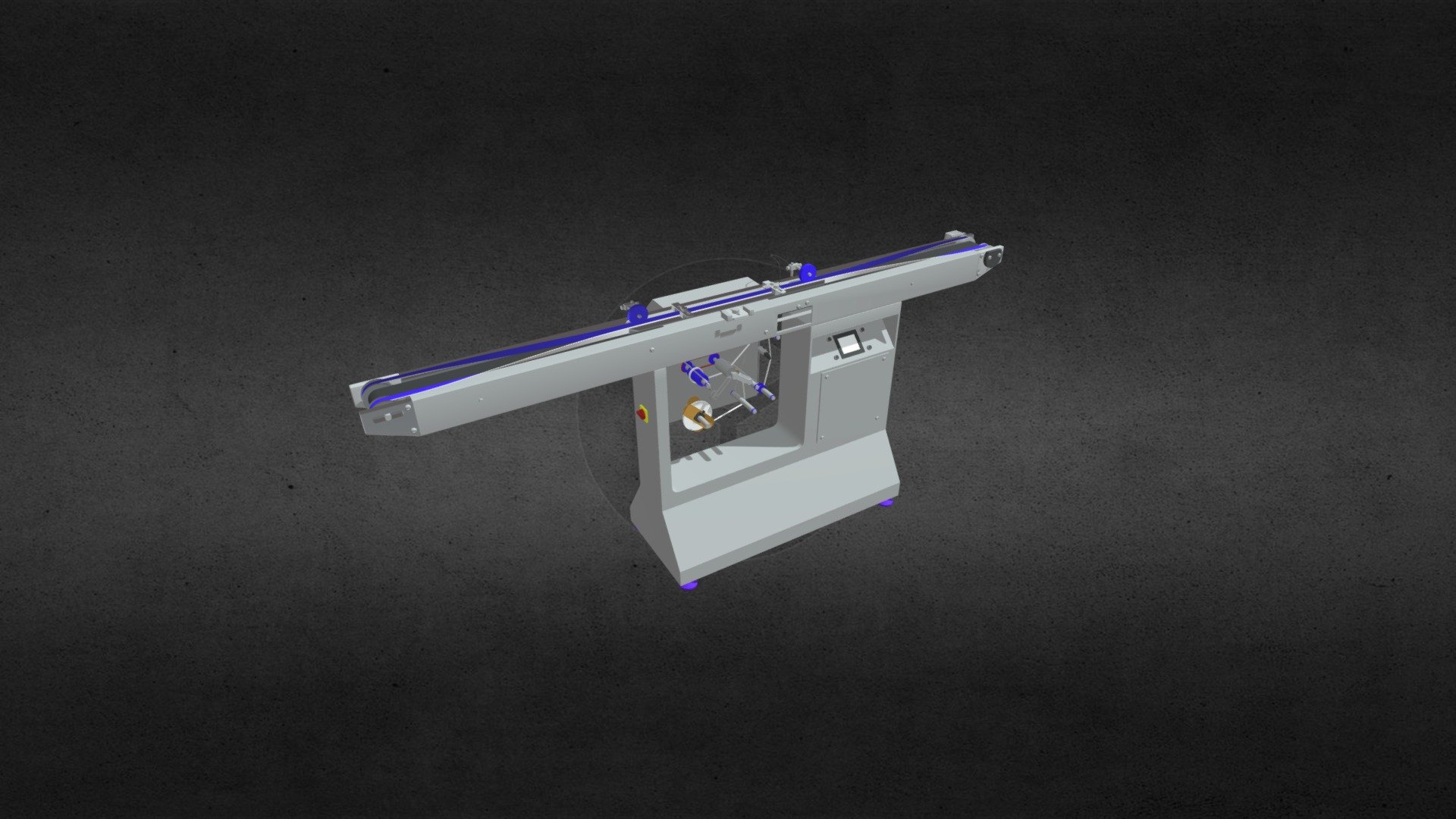 Chocolate bottom labeling machine (LM-B240) - 3D model by Ammar ...