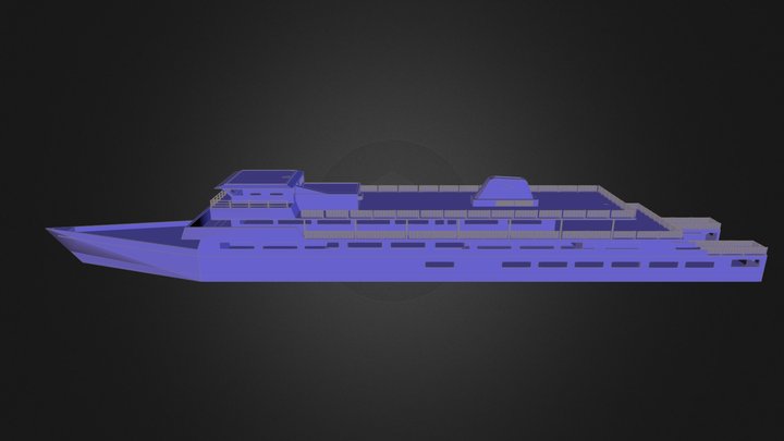 Binnenschiff Typ "Passagier" 3D Model