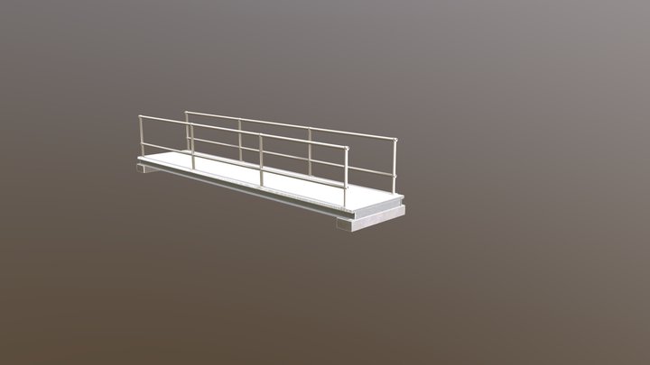 Steel Composite Bridge 3D Model