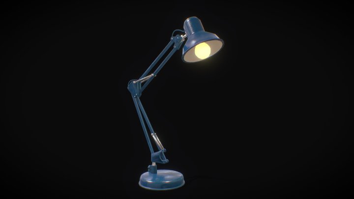 Desk Lamp – Game Ready Prop (PBR, 2K)