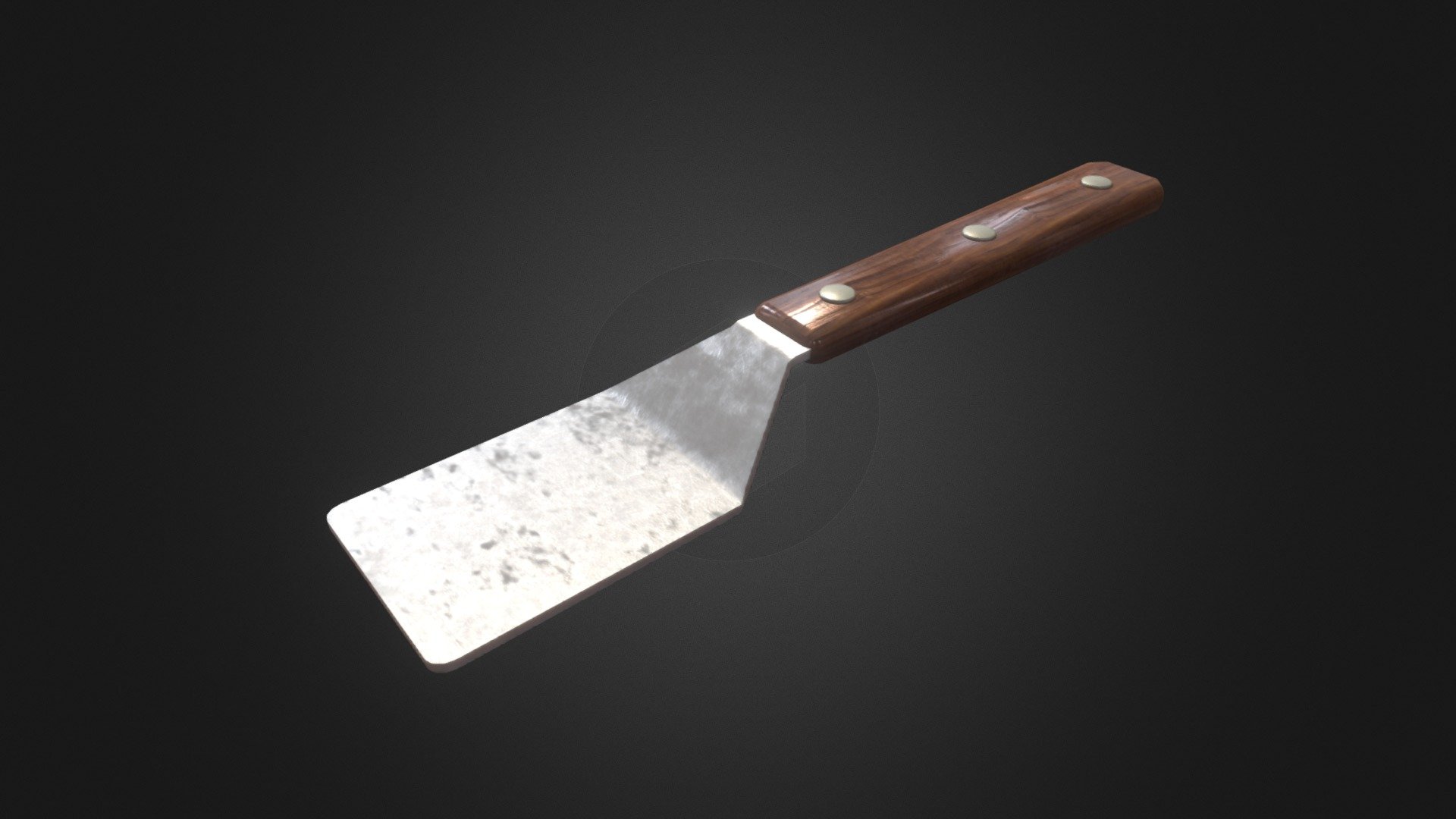 Simple Spatula Download Free 3D model by Blender3D [bc5b0e1] Sketchfab