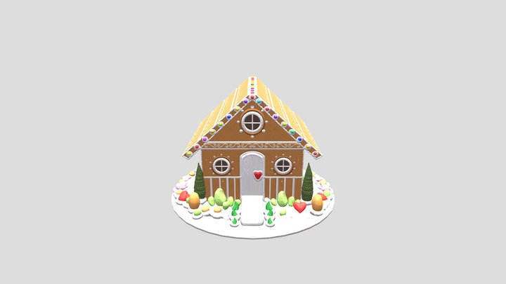 Gingerbread House 3D Model