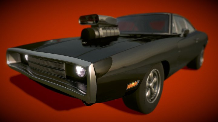1970 Dodge Charger R/T from F&F – Modello 3D gratuito STL