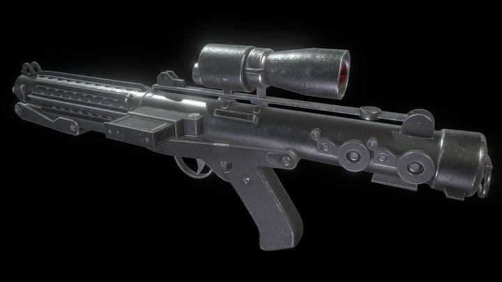 Blaster E11 3D Model