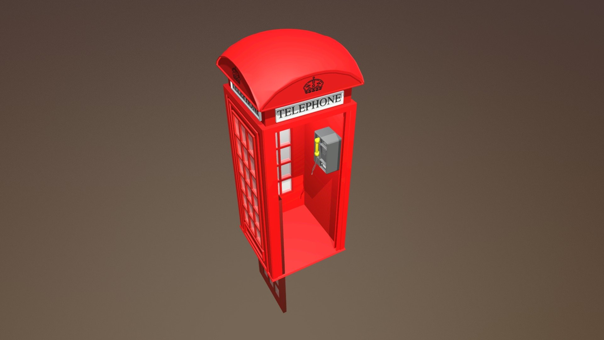 Londyńska Geometryczna Budka Telefoniczna - Download Free 3D model by ...