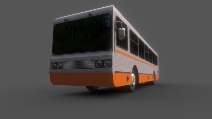 Old Rusty Bus Model