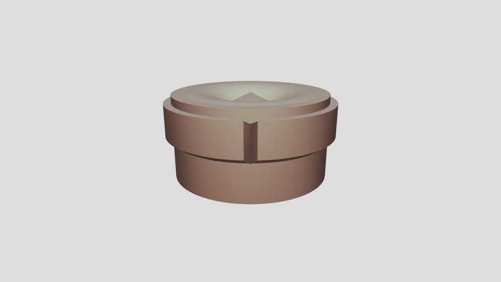 button for washing machine LG STYLIZED 2 3D Model