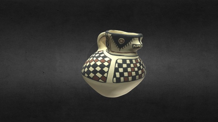 Artesanía Jarro Zoomorfo Diaguita-Inka 3D Model