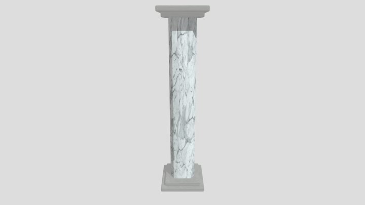 Marble Pillar 3D Model