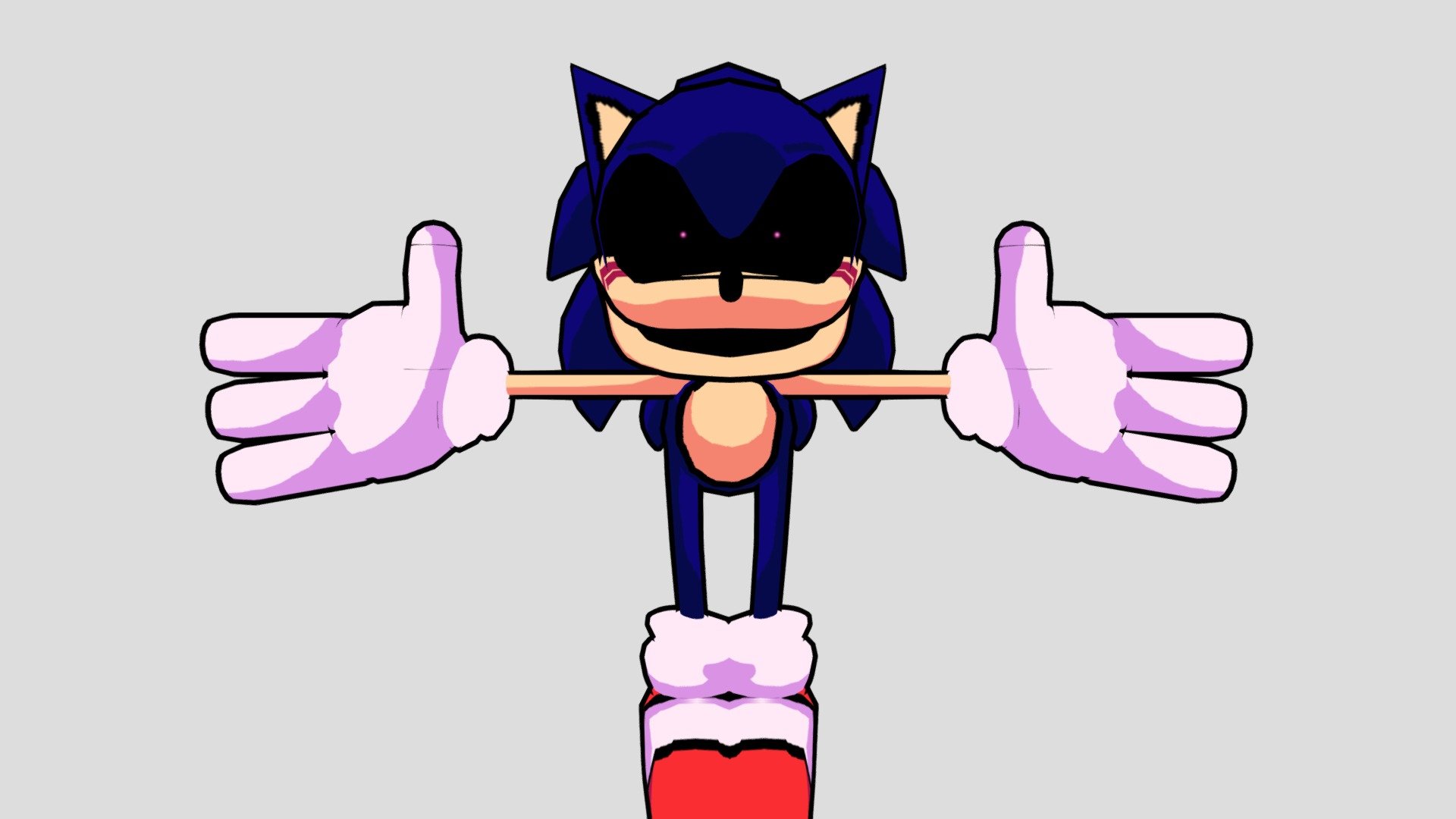 Sonic.exe from fnf - Download Free 3D model by Omega.Rabatich  (@Omega.Rabatich) [bc5eb1d]