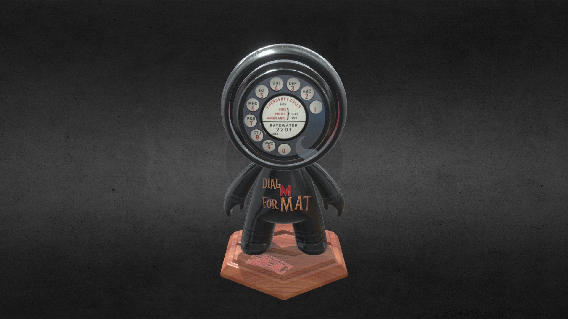 Dial M for Mat - 3D model by spencewilder [bc5f1ab] - Sketchfab