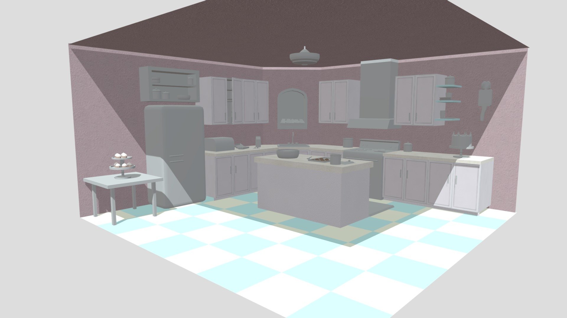 Kitchen Texture Test - 3D model by Eboyles [bc604e6] - Sketchfab