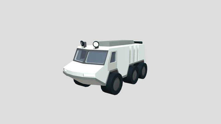 Arctic Troop Transport Vehicle 3D Model
