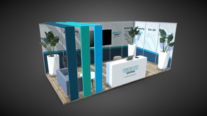 Vision 2036 Exhibition Booth 3D Model