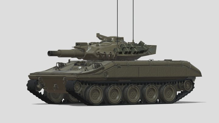 M551 Sheridan Light Tank – Modello 3D gratuito STL