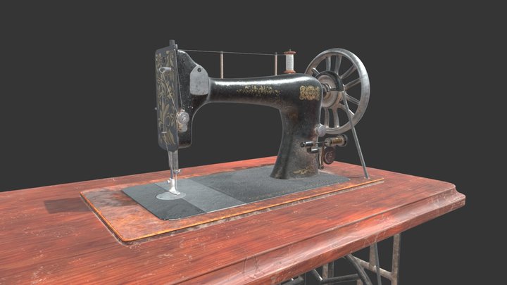 Sewing Machine 3D Model
