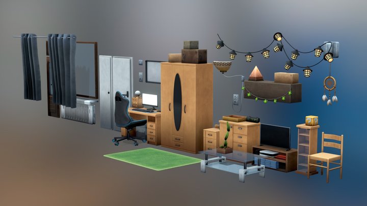Apartment | Stylized Pack 3D Model