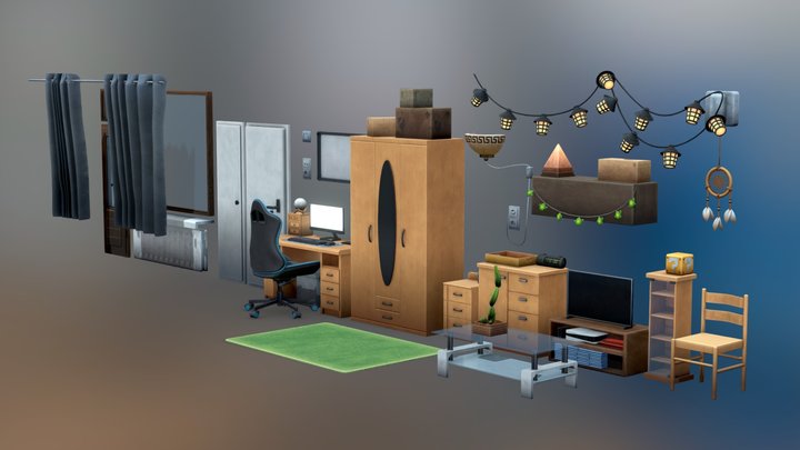 Apartment | Stylized Pack 3D Model