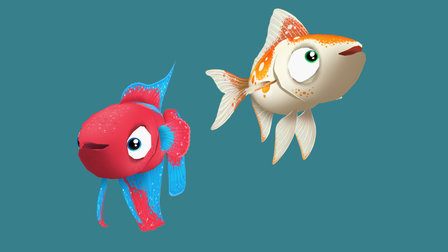 Cartoon Fish 3D Model