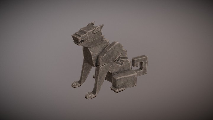 Cougar statue 3D Model