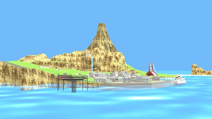 Wuhu Island 3D Model