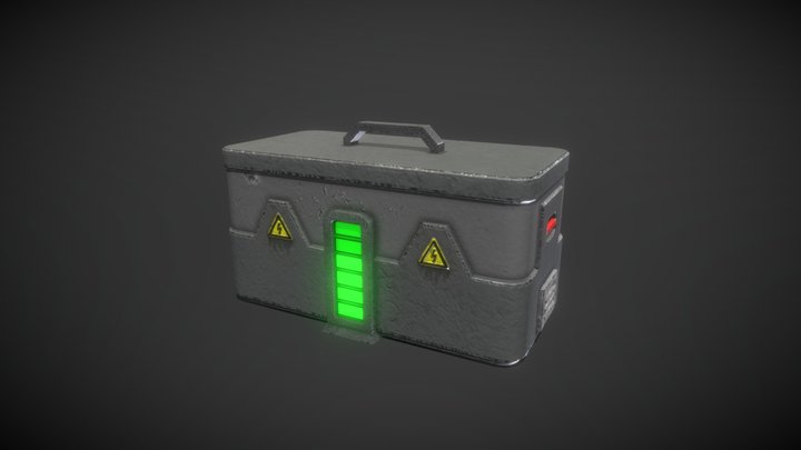 Sci-Fi Treasure Chest 3D Model