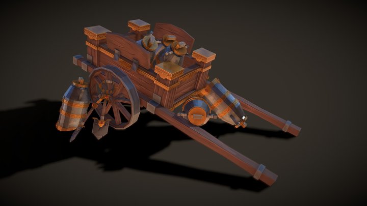 [Student Work] Alicia Carrillo, Dwarf's Cart 3D Model