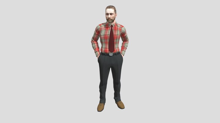 Bos Standing 3D Model