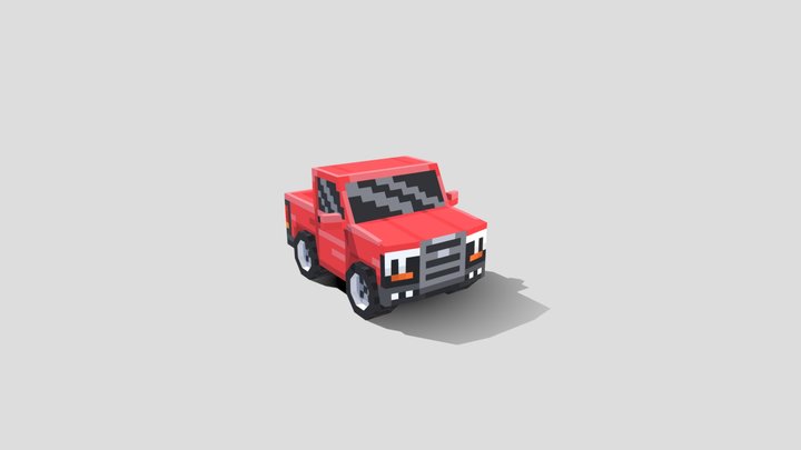 Truck low poly 3D Model