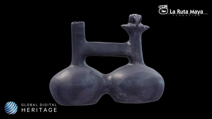 Whistling vessel with bird whistle