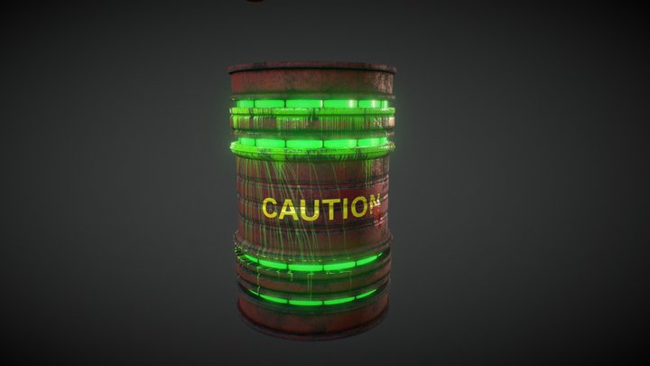 Oil Drum 3D Model