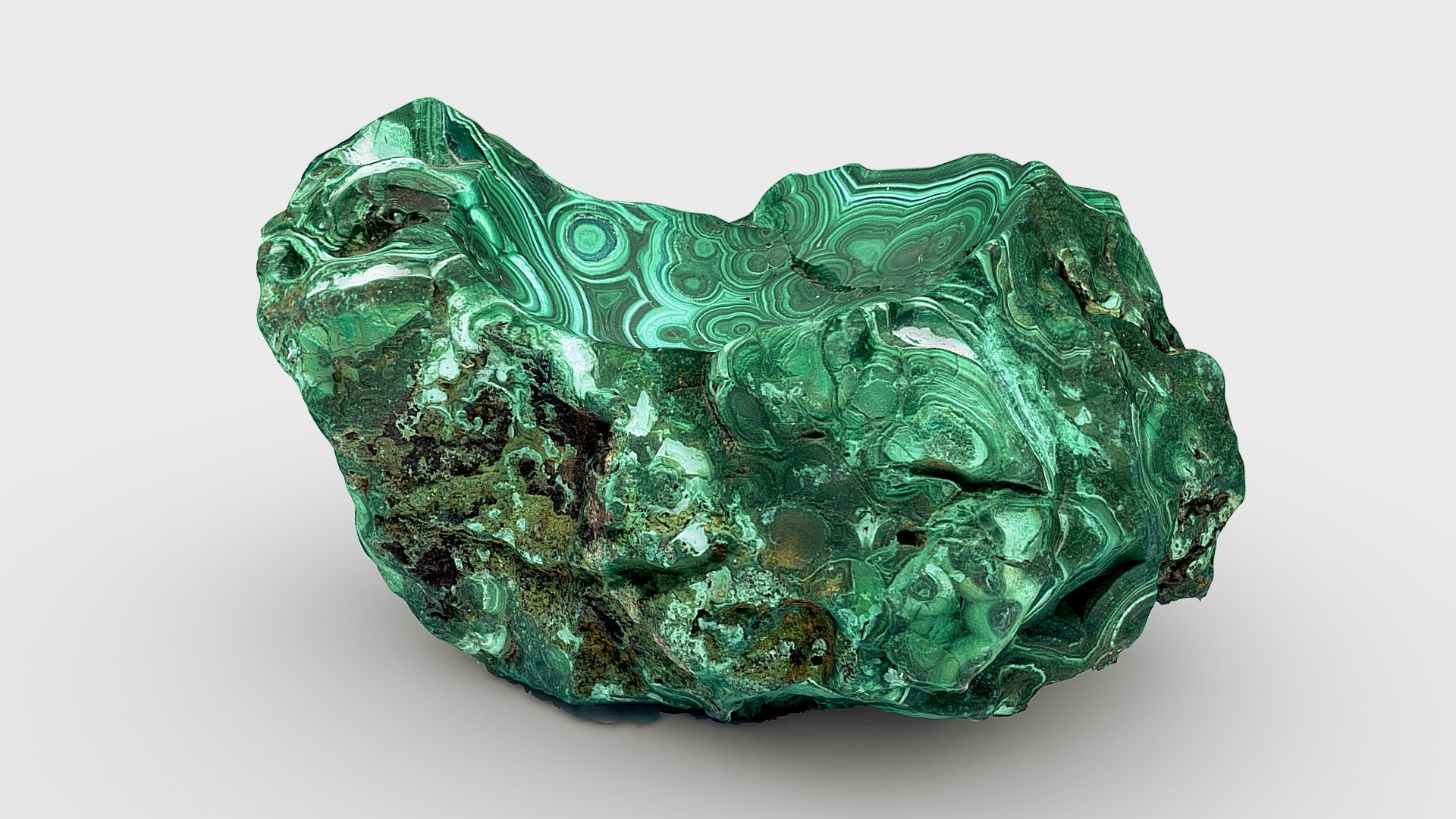 3D scan of a piece of Malachite