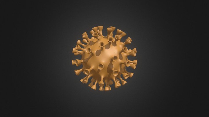 Corona Virus High Resoution 3D Model