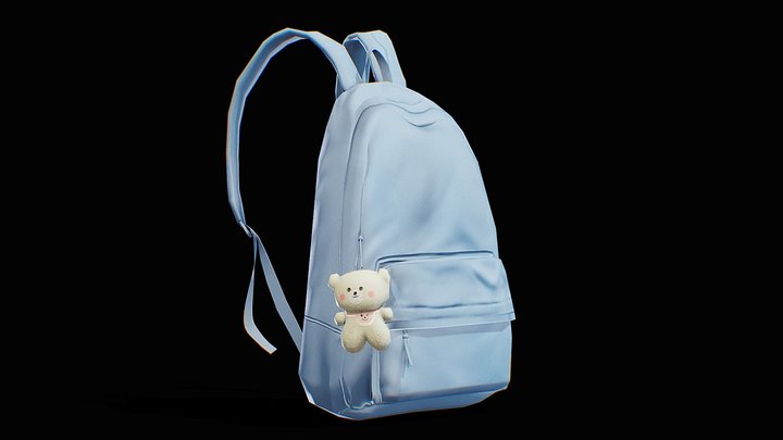 Cute backpack 3D Model