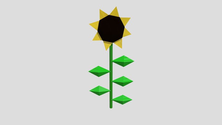 Sonic Sunflower 3D Model