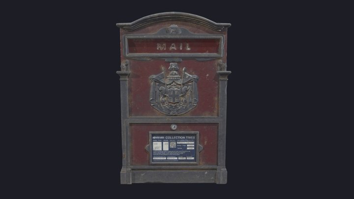 European Locking Mailbox 3D Model
