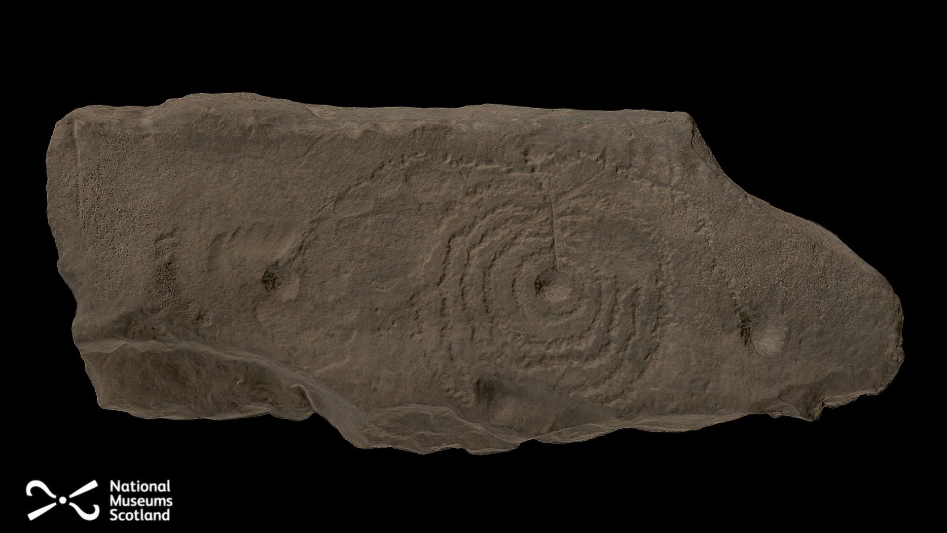 Rock art, Mossyard, Anwoth, Kirkcudbrightshire - 3D model by National ...