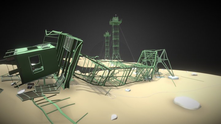 [HW XYZ School] Damage (Watchtower) 3D Model
