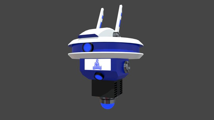 Sci-Fi Hover Drone 3D Model