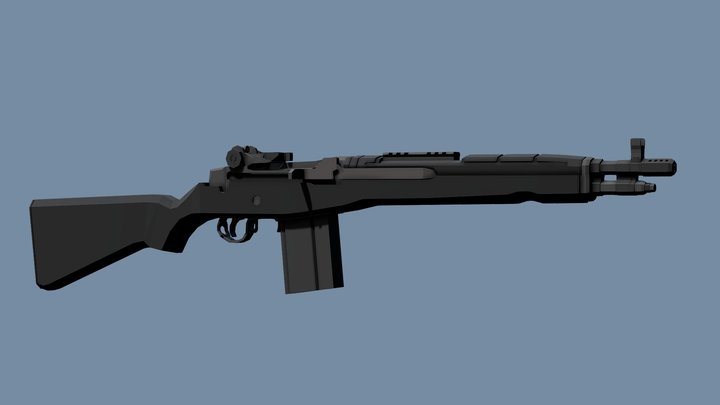 Low-Poly M1A – Kostenloses 3D-Modell STL