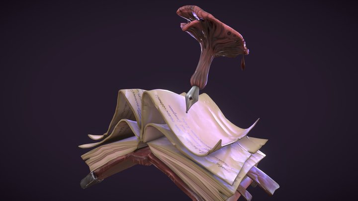 Book of the Shroom - Stylized Asset 3D Model
