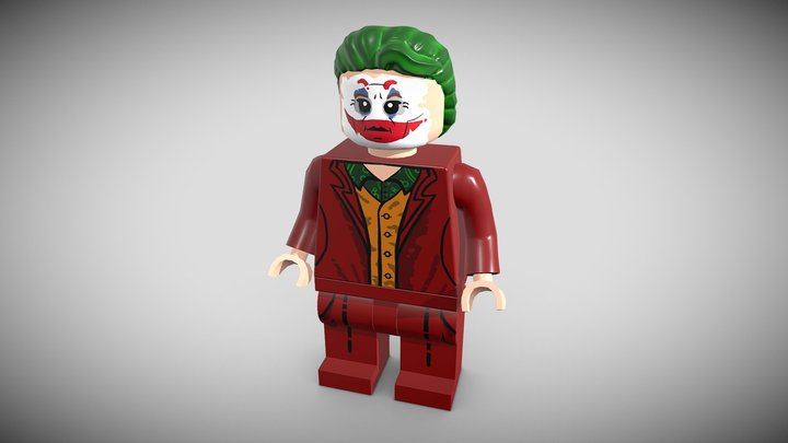Lego Joker / Joaquin pheonix (fanart) 3D Model