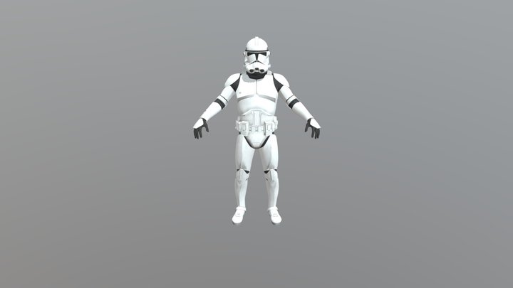 STAR WARS Phase II Clone Trooper 3D Model