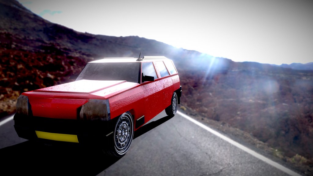 Low Poly Break Wagon- Seperated Suspension For A