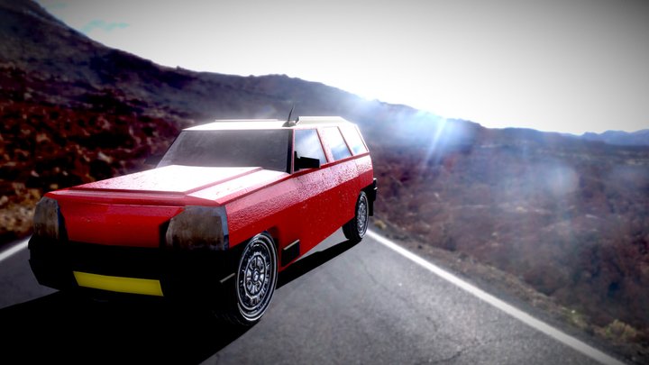 Low Poly Break Wagon- Seperated Suspension For A