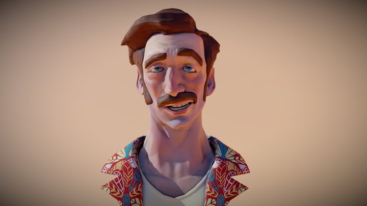 Nick Cage bust 3D Model