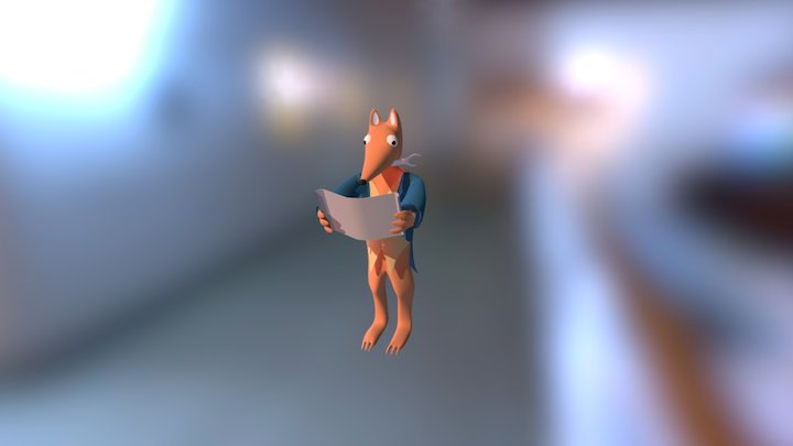 Fox FBX 3D Model