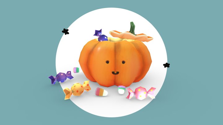 Halloween Pumpkeen 3D Model